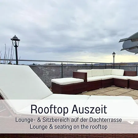 Panorama Penthouse Mit Dachterrasse - Sauna & Whirlpool