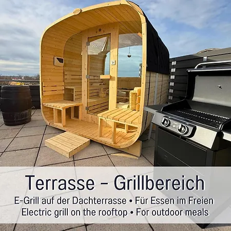 Apartman Panorama Penthouse Mit Dachterrasse - Sauna & Whirlpool