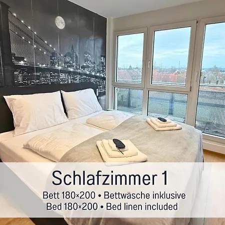 Panorama Penthouse Mit Dachterrasse - Sauna & Whirlpool Apartman